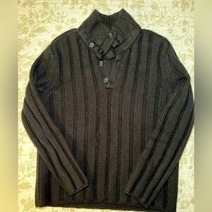 Vintage Military Commando Ribbed Merino Wool Sweater Jumper, size medium Utility